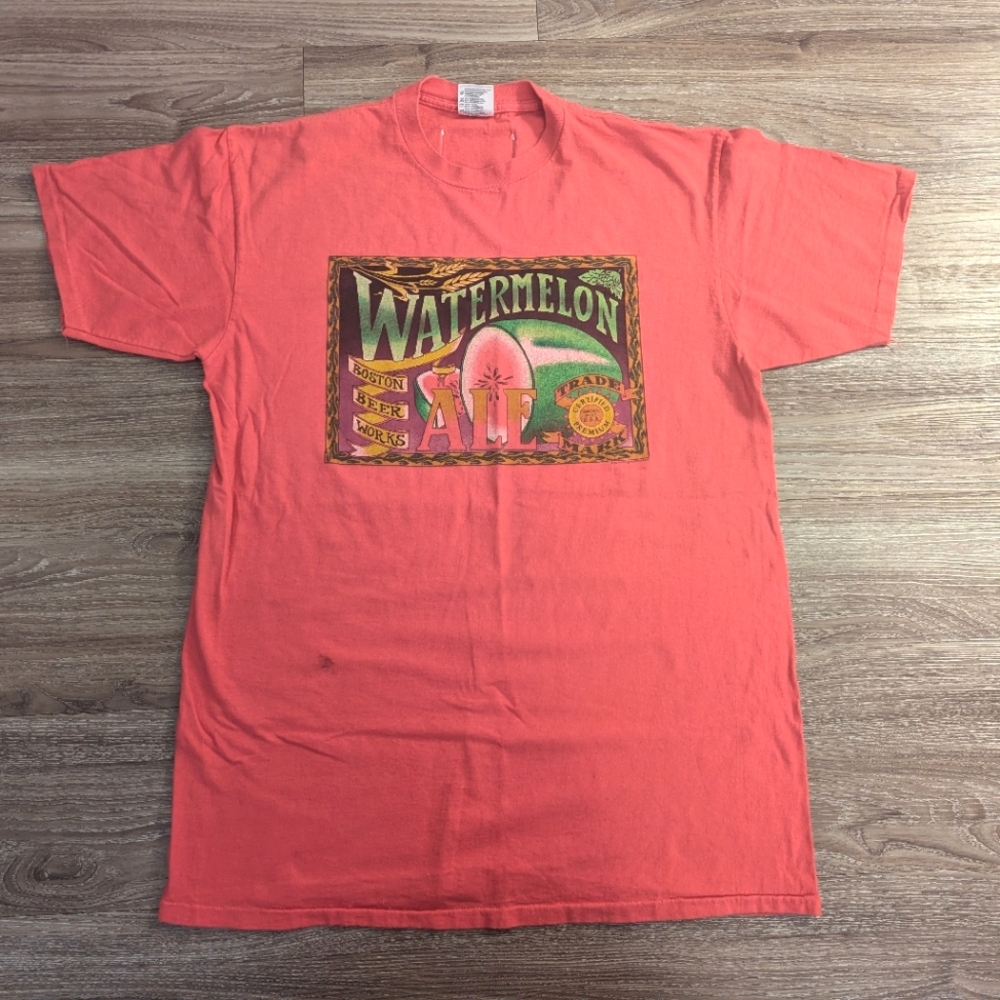 Vintage Oneita power T Boston beer graphic shirt 90s XL